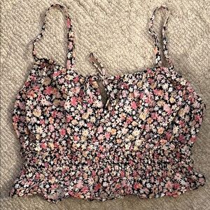 Wild Fable Floral Camisole in Pink and Black